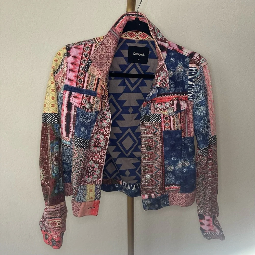 Desigual Patchwork Colorful Jacket - Picture 2 of 9